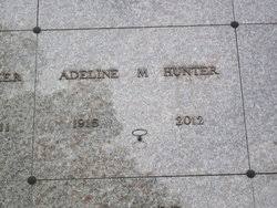 Adeline M Calkins Hunter (1915-2012)