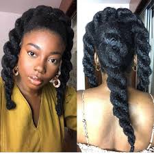 Twist out on medium 4c 4b 4a coily natural hair with diy aloe vera from gel hairstyles for long hair, source: 43 Cute Natural Hairstyles That Are Easy To Do At Home Glamour