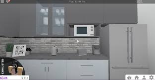 I also made use of the new furnitures/items from bloxburg latest. Iluvglutenfreenuggets On Twitter Grey Aesthetic Kitchen Revamp Bloxburgbuilds Bbkitchencomp Bloxburg