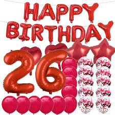 Both calculators can deal with business days and holidays. Sweet 26th Birthday Decorations Party Supplies Red Number 26 Balloons 26th Foil Mylar Balloons Latex Balloon Decoration Great 26th Birthday Gifts For Girls Women Men Photo Props Walmart Com Walmart Com