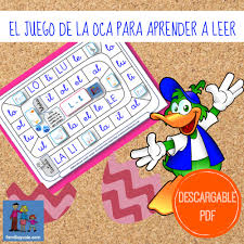 Tablero de la oca.( juegos para practicar español 1. Juegos De La Oca Para Aprender A Leer Para Descargar E Imprimir Infosal