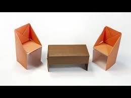 How To Make A Paper Table And Chair Courtney Craft Magazine Paper Table Diy Furniture Table Cardboard Crafts Diy