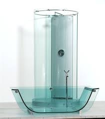 Glass Bathtub And Freestanding Circular Glass Shower By Prizma Glass Bath Collection Design Szabi Kiss Www Prizmastudio C Glass Bathtub Shower Tub Glass Tub