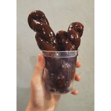 I Made This Too It S Kkwabaegi I Think That S How You Spell It It S A Korean Desert Aka Twisted Doughnuts I Topped It Off With Deserts Chocolate Maangchi