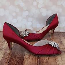 Wedding Shoes Red Wedding Shoes Red Kitten Heel Peeptoes Etsy Red Wedding Shoes Wedding Shoes Heels Wedding Shoes Low Heel