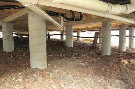 Pier and beam foundations raise the house above the ground level, often allowing for a crawl space or basement. Piers Designing Buildings Wiki