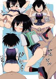 seidenki6, peni parker, marvel, spider-man: into the spider-verse,  spider-man (series), spider-verse, absurdres, commentary request, highres,  1boy, 1girl, after vaginal, all fours, annoyed, anus, arm support, ass,  backpack, bag, bar censor, black hair,