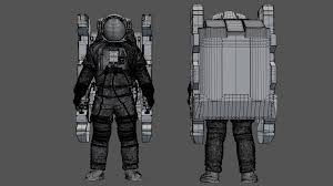Artstation Emu Mmu Safer Spacesuit Albin Merle Space Suit Astronaut Suit Space Crafts