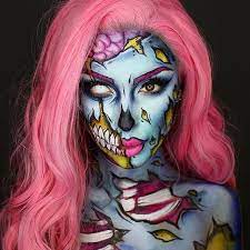 Zombie cartoon zombie art zombie drawings art drawings arte horror horror art horror comics pop art vintage brain illustration. Pop Art Zombie By Ellie35x We Adore Her Halloween Looks Mehronmakeup Hal Efectos Especiales Maquillaje Maquillaje De Comic Maquillaje Halloween Fantasia