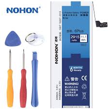 100 original new nohon battery for apple iphone 6 plus 6p real capacity 2915mah with retail package free repair machine too apple iphone 6 apple iphone repair