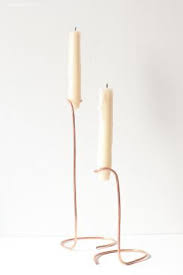 Diy Home Copper Wire Candle Stick Holders Craftwithmolu Diyhome Handmadehome C Madebymolu Diy Candle Stick Holder Diy Candle Sticks Wire Candle Holder