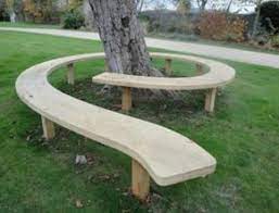 A hall tree may also have drawers, cubbies or shelves to stash keys, sunglasses, wallet and other items that tend to get lost in the house. 17 Wonderful Benches Around The Tree For Memorable Moments The Art In Life Garden Seating Bench Around Trees Backyard