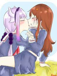 Kanna x Saikawa (fanart) ❤💙 | Yuri Manga & Anime Amino
