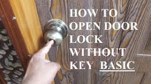 Simple door locks offer little security and can also be opened with simple household items such as wire or a coat hanger. How To Open The Door Knob Without Key