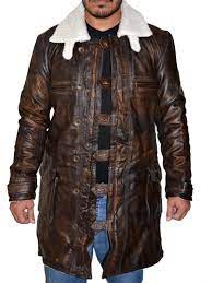 Tom Hardy The Dark Knight Rises Bane Distressed Leather Coat Celebrity Jackets The Dark Knight Rises Long Coat Men