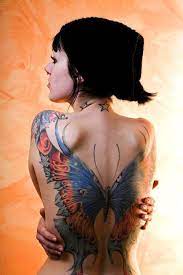 Amazing Detail On This Full Color Backpiece Butterfly Tattoo Butterfly Back Tattoo Body Art Tattoos Butterfly Tattoo Designs
