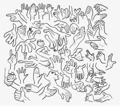 Vector illustrations lineart pack of cartoon hands in various gestures. Svg Freeuse Stock More Cartoon Hands Drawings Cartoon Hand Drawing Reference Png Image Transparent Png Free Download On Seekpng
