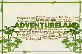 Filler Card Title Card Adventureland Word Cloud 6x4 Disney Scrapbook Pages Disney Project Life Disney Scrapbook