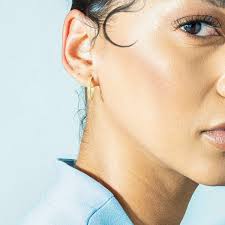 Fortune Teller Hoops Medium Förgyllt-Silver Sterling 925