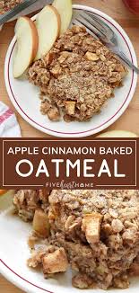 Apple Cinnamon Baked Oatmeal In 2020 Baked Oatmeal Recipes Healthy Healthy Oatmeal Recipes Easy Oatmeal Recipes