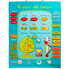 Calendario El Paso Del Tiempo Calendario Para Ninos Calendario Infantil Libros De Tela