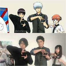 アニメ版と実写版万事屋 銀魂 画像 実写 銀魂 イラスト