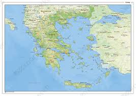 Griekenland op kaart van europa google zoeken (met afbeeldingen griekenland kaart plattegronden van kreta, heraklion, chania, rethymnon, agios griekenland eilanden kaart kaart. Natuurkundige Landkaart Griekenland 1435 Kaarten En Atlassen Nl