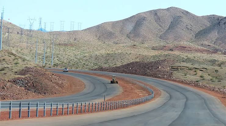 Interstate 11 Boulder City corridor., AI generated
