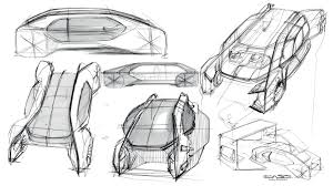 Renault Ez Go Concept Wants To Autonomously Shuttle You And Your Friends Carscoops Concept Car Sketch Concept Cars Car Design Sketch