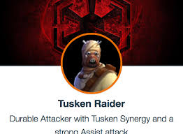 Sie werden auch als sandleute bezeichnet und sind bei den kolonisten und farmern tatooines gefürchtet. Swgoh Beste Mods Fur Tusken Raider Gaming Fans Com