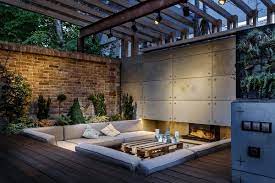Outdoor Lounge With Sunken Seating Area And Fireplace Decor10 Blog Outdoor Lounge Area Outdoor Lounge Sunken Patio