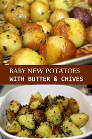 Baby New Potatoes With Butter Chives Recipe In 2020 Easy Potato Recipes Chives Recipe Baby Potato Recipes