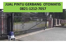 Harga pintu besi pintu tempa rp. Pintu Pagar Minimalis Otomatis 0821 1212 7057 Telkomsel