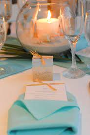 Menu Weddingbee Do It Yourself Beach Centerpieces Beach Wedding Tables Beach Wedding