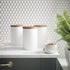 Maybe you would like to learn more about one of these? Typhoon Embossed 3 Piece Coffee Tea Sugar Jar Set Reviews Wayfair Co Uk