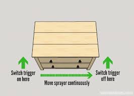 Spray Polyurethane Rather Than Brush For Professional Looking Diy Furniture Painting Furniture Diy Diy Furniture Woodworking Projects Diy
