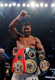 Anthony joshua punched his way into boxing history last night, securing himself a golden future as the heavyweight champion of the world. That S My Boy Anthony Joshua Joined In Ring By Big Josh The Dad Who Gave Champ His Fighting Spirit Mirror Online