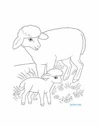 Download this running horse printable to entertain your child. Mother Sheep With Baby Lamb Coloring Page To Print Free Printables