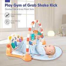 You can use a play mat from birth as a soft place to put your baby down on the floor, but the best age for a play mat is generally between 3 and 6 months old. Hahaland Baby Playmats Floor Gyms And Activity Play Mat Kick And Pl Toy Shop The Toy Shop Toy Shops Online Toy Shop