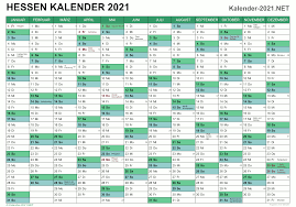 Diese 255 tage errechnen sich im jahr 2021 aus 365 tagen insgesamt abzüglich aller samstage und sonntage, somit verbleiben 261 werktage. Kalender 2021 Hessen