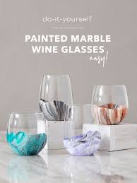 Do it yourself body marbling supplies. You Have To See How Easy These Marble Wine Glasses Are To Paint