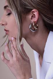 Beautiful Gold Vermeil hot Shorthand Stud