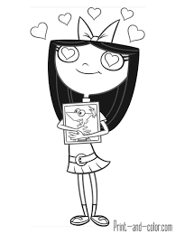The pictures show the main characters of the animated series with a funny plot about the life of two brothers. 23 Coloring Pages Phineas Ferb Ideas Phineas And Ferb Coloring Pages Disney Coloring Pages