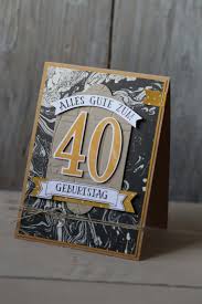 Letzte woche hatte mein mann seinen 40. Mannerkarte 40 Geburtstag Basteln Mit Stampin Up