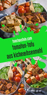 Tomaten Tofu Aus Kichererbsenmehl Toastenstein Com Rezept Tofu Kichererbsenmehl Kichererbsenmehl Rezepte