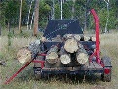 I Am Thinking Of Building A Small Forwarding Trailer With A Log Loader Anyone Ever Done This Any Ideas Or Pictures T Wood Mill Portable Saw Mill Log Trailer