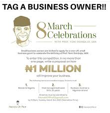 Tag A Business Owner Asap N1 000 000 Is Up For Grabs Please Share To All Entrepreneurs Grants Money Bus In 2020 Proposal Writing Business Grants Business Owner