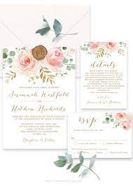 Wedding Invitation Set Printable Wedding Invitation Template Wedding Invitation Bundle Blush Pink Floral Gold Vwc94 In 2021 Wedding Invitations Printable Templates Printable Wedding Invitations Wedding Invitation Sets