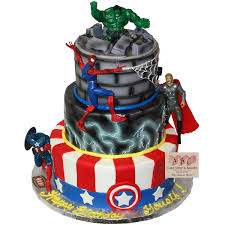 Order fresh n tasty super hero cakes for boy's and girl's birthday. 1548 Marvel Superhero Cake Abc Cake Shop Bakery