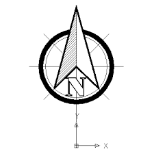 North sign architecture vector png. Autocad Drawing Architectural North Arrow Dwg Dxf